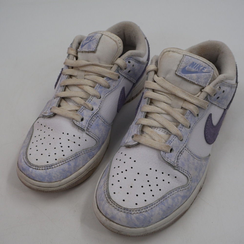 Nike Dunk Low Womens 6.5 Purple Pulse White Acid Wash Suede DM9467-500